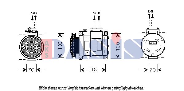 AKS DASIS Kompressori, ilmastointilaite 851008N